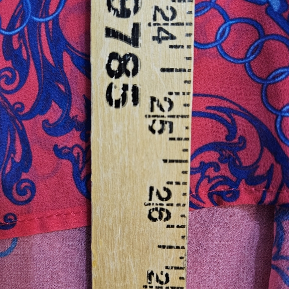 Sweet Pea Pink Sleeveless Button Down Blouse Gathered Button Back Tunic Small - Picture 11 of 13